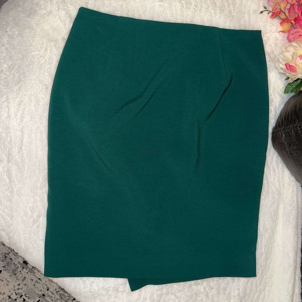 2 x 20$ White House Black Market Teal Pencil Skirt Size 6 - Picture 2 of 6